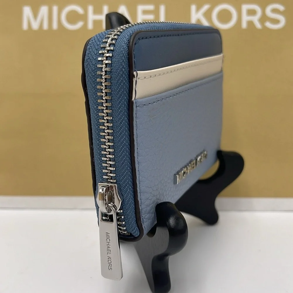 Michael Kors Jet Set Travel Medium Zip Around Color-Block Wallet Card Case
 NWT - Picture 14 of 16